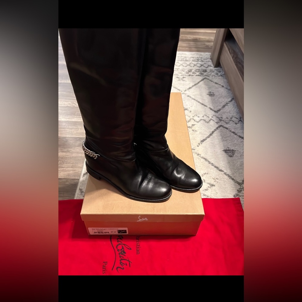 Christian Louboutin Black Boots cate boot flat - Picture 8 of 12